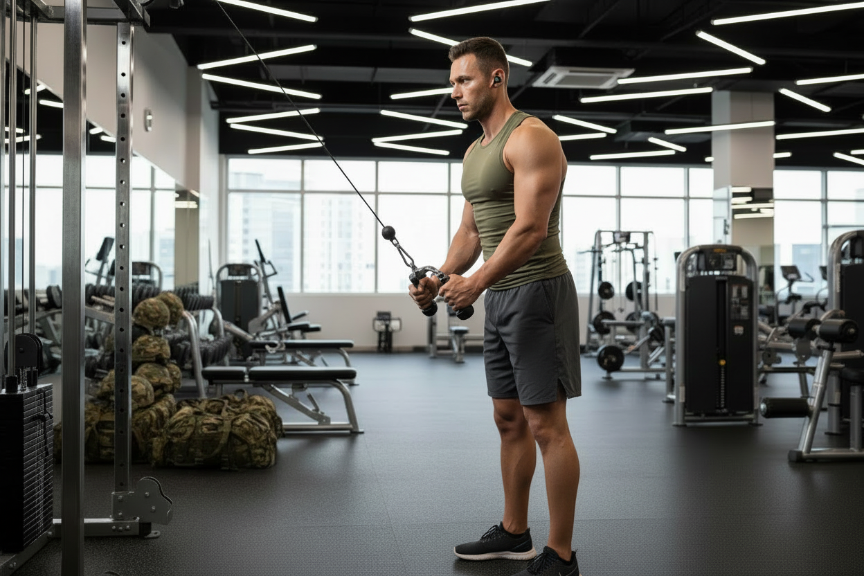 put him in gym clothes